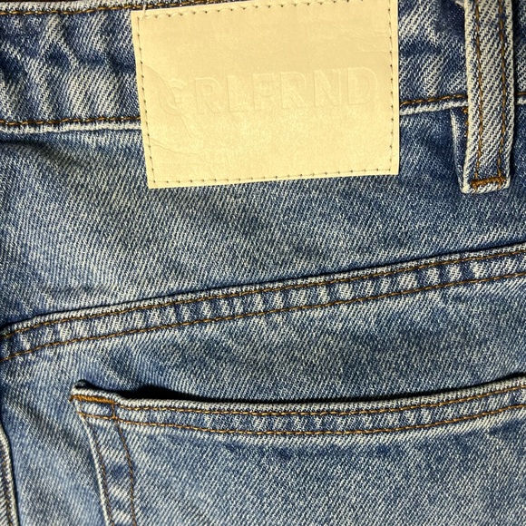 Revolve Jeans Womens 27 GRLFRND The Sara Super High Rise Slim Straight Denim - Picture 8 of 11